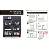 1pc 3/4 Layers Rolling Storage Cart - Spacious and Adjustable Storage Capacity, Versatile and Convenient, Easy-to-Move and Portable, Compact and Space-Saving Design - Ideal for Organizing Bathroom Essentials, Perfect for Stor
