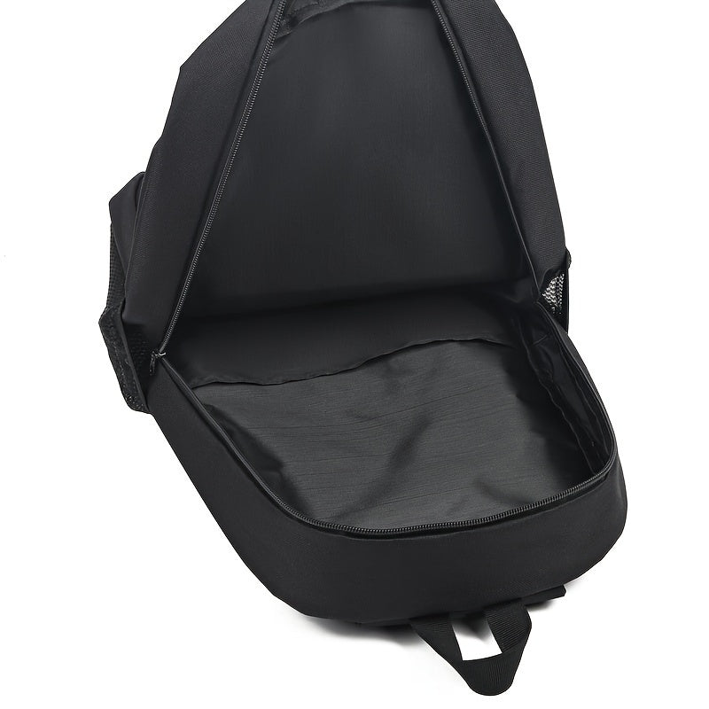 School Bag Male Junior High School Campus Simple Korean Version Of Fashionable Backpack Leisure Backpack Male Computer Bag [Zipper Direction Random]