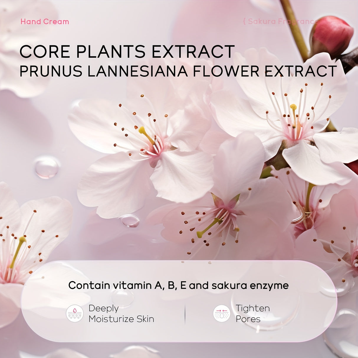 200g Sakura Nourishing Hand Cream - Intense Moisture, Softens & Soothes Dry Skin, Ideal for Everyday Use