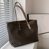 Large Capacity Tote Bag - Premium PU Leather, Spacious Shoulder Bag Design, Ample Space for Work, School Essentials - Stylish, Practical Choice for Women