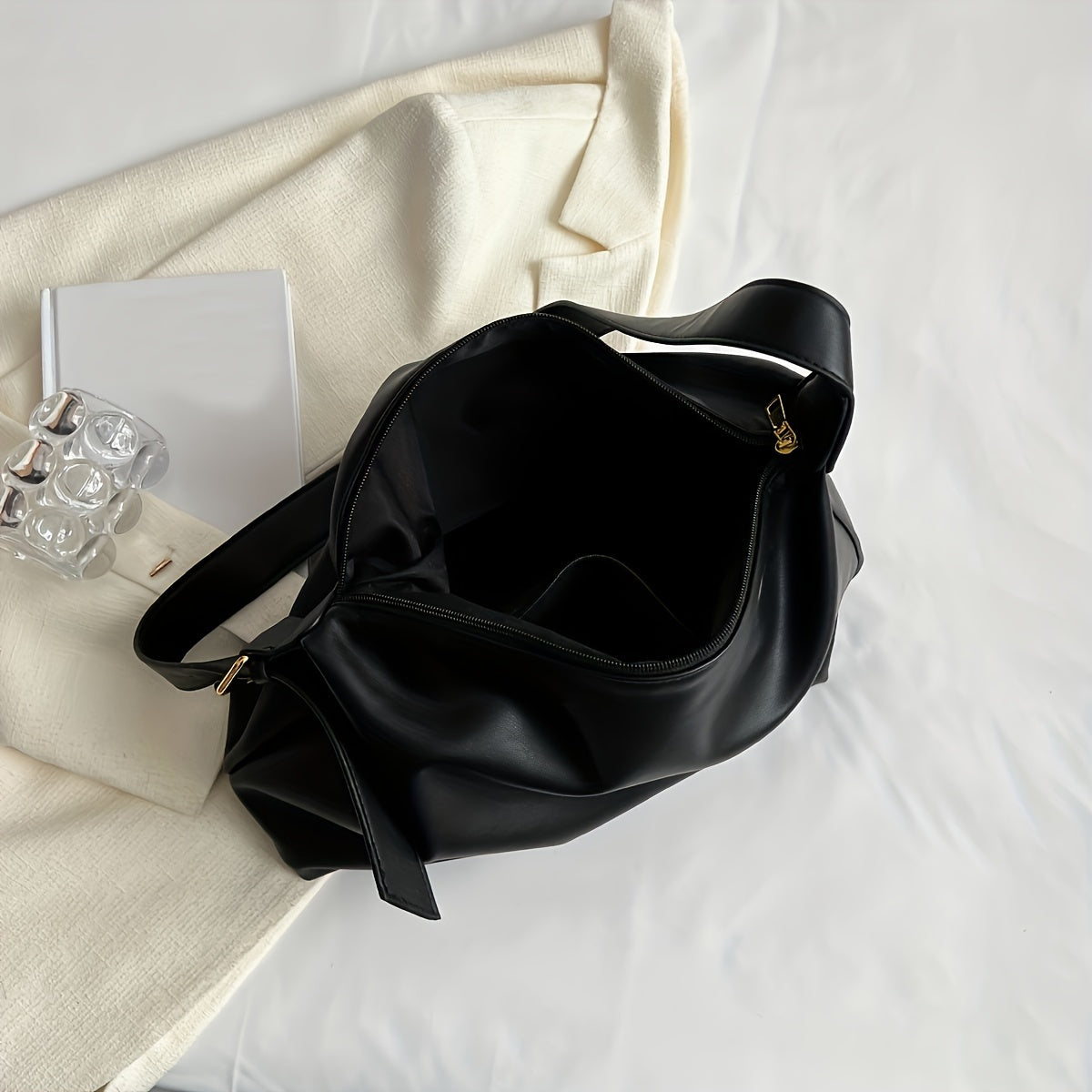 Minimalist Large Capacity Hobo Bag, Trendy Simple Crossbody Tote Bag, Women's Handbag & Shoulder Shopper Bag