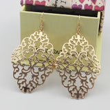 Chic Boho Dangle Earrings - Large Drop Design for Elegant Occasions - Simple yet Stylish Wedding Jewelry Ideal for Brides & Fashionistas - For Women