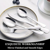 60pcs, Stainless Steel Flatware Set, Black & Golden Silverware, Mirror Polished Cutlery Set, Includes Knives, Forks, Spoons, For Weddings, Birthdays, Independence Day, Dishwasher Safe