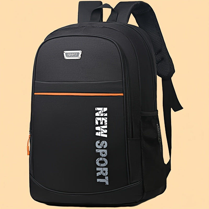 School Bag Male Junior High School Campus Simple Korean Version Of Fashionable Backpack Leisure Backpack Male Computer Bag [Zipper Direction Random]