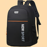 School Bag Male Junior High School Campus Simple Korean Version Of Fashionable Backpack Leisure Backpack Male Computer Bag [Zipper Direction Random]