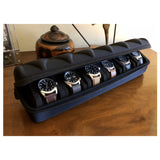 6-Watch Storage Case - Durable Hard-Shell Protection, Spacious Interior, Plush Soft Pillow - Portable Travel Case for Watches, Ideal for Home Storage and Organization