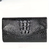 Crocodile Embossed Clutch Bag, Fashionable Evening Party Purse for Carnival, Mardi Gras, Music Festival