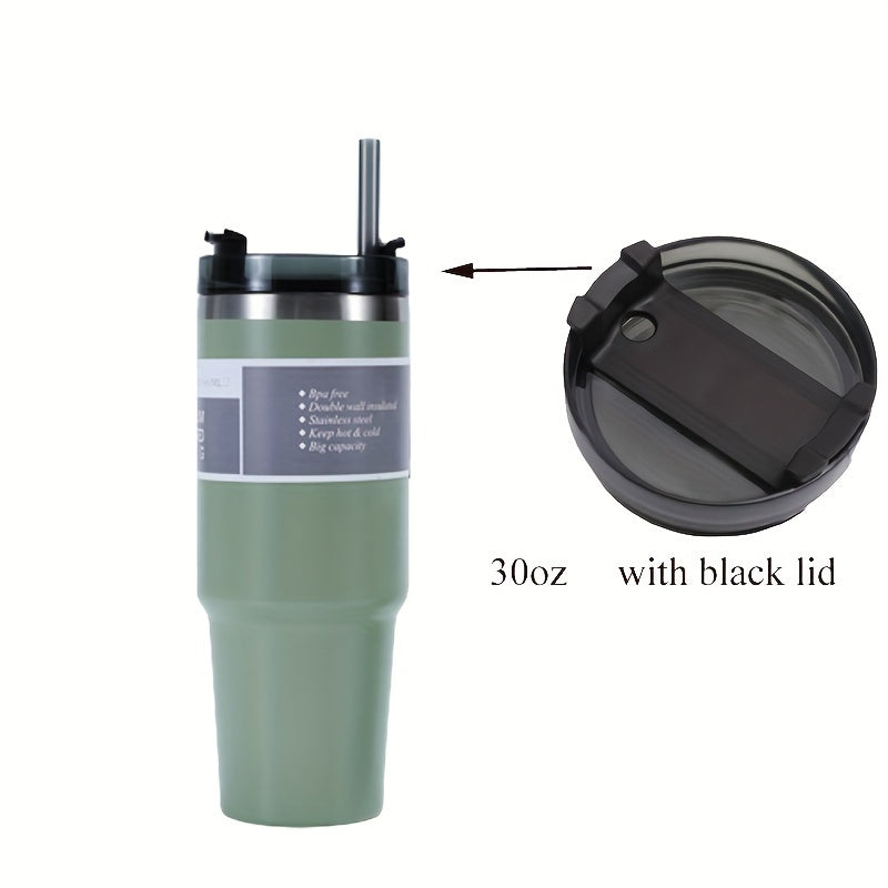 20oz/30oz Vacuum Insulation Mug With Lid And Straw, 304 Stainless Steel Vacuum Insulation Cup, Coffee Cup, Safe For Dishwasher Eid Al-Adha Mubarak