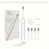 Electric Toothbrush With 6 Modes And A Smart Timer, Suitable For Both Men And Women, Rechargeable USB Electric Toothbrush, Whitening Oral Hygiene, 4/8 Replacement Heads, Sensitive Gums And Teeth Special Soft Toothbrush