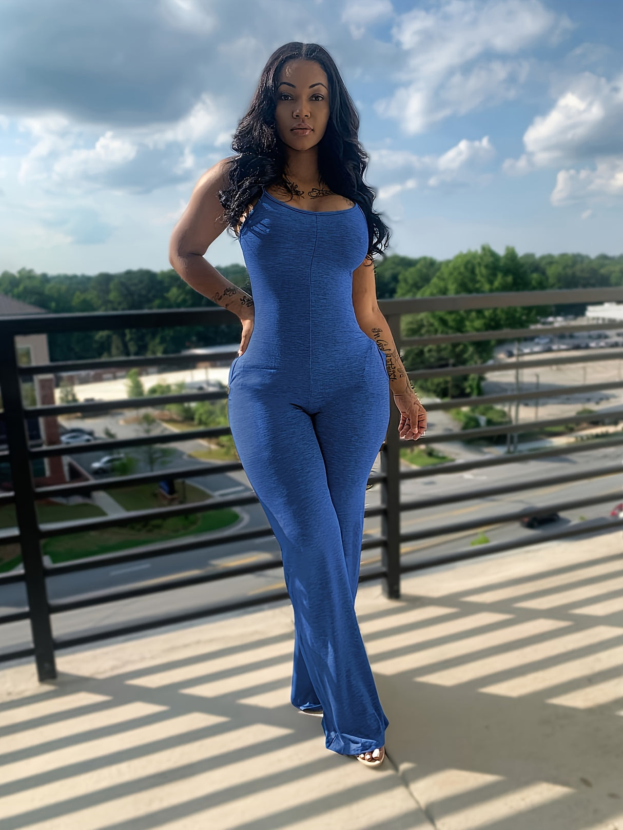 Jumpsuits for Women Seamless Scoop Neck Tummy Control One Piece Yoga Workout Romper