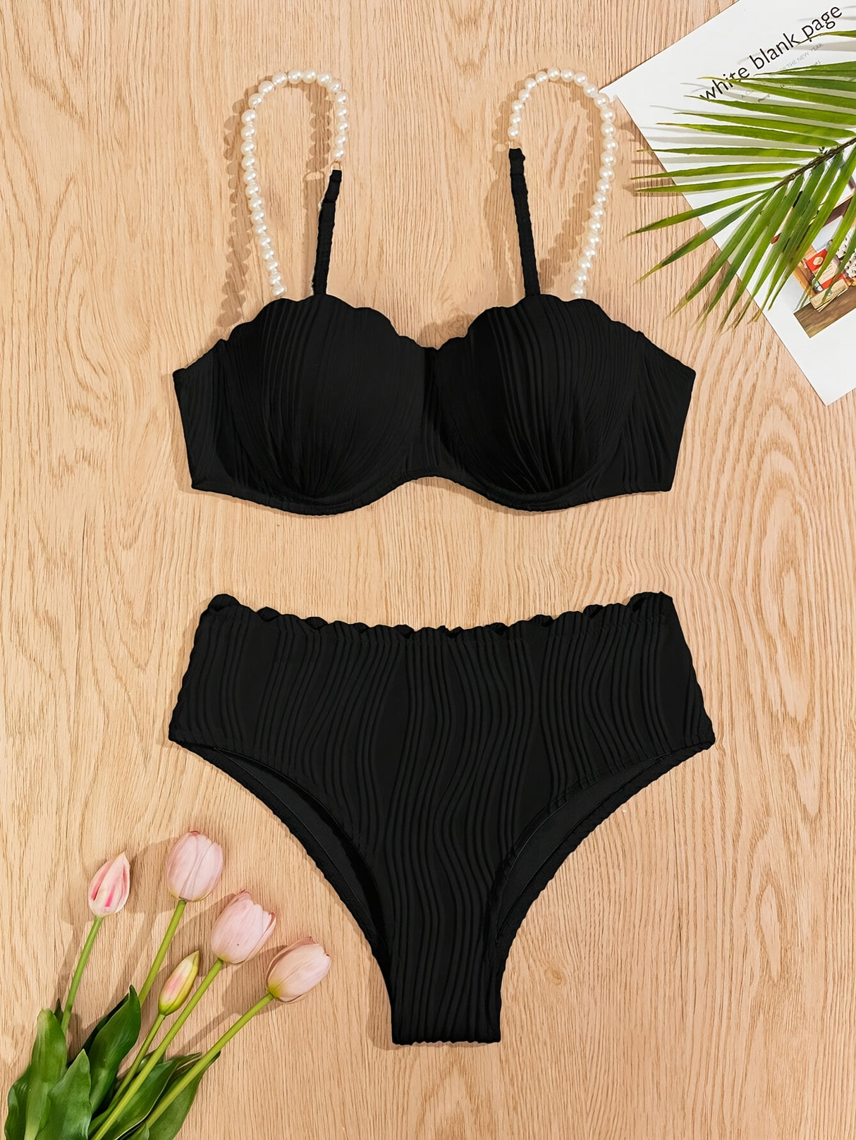 New Fashionable And Sexy Bikini Hot Spring Swimsuit For Women, European And American Beach Split Two-piece Swimsuit For Women