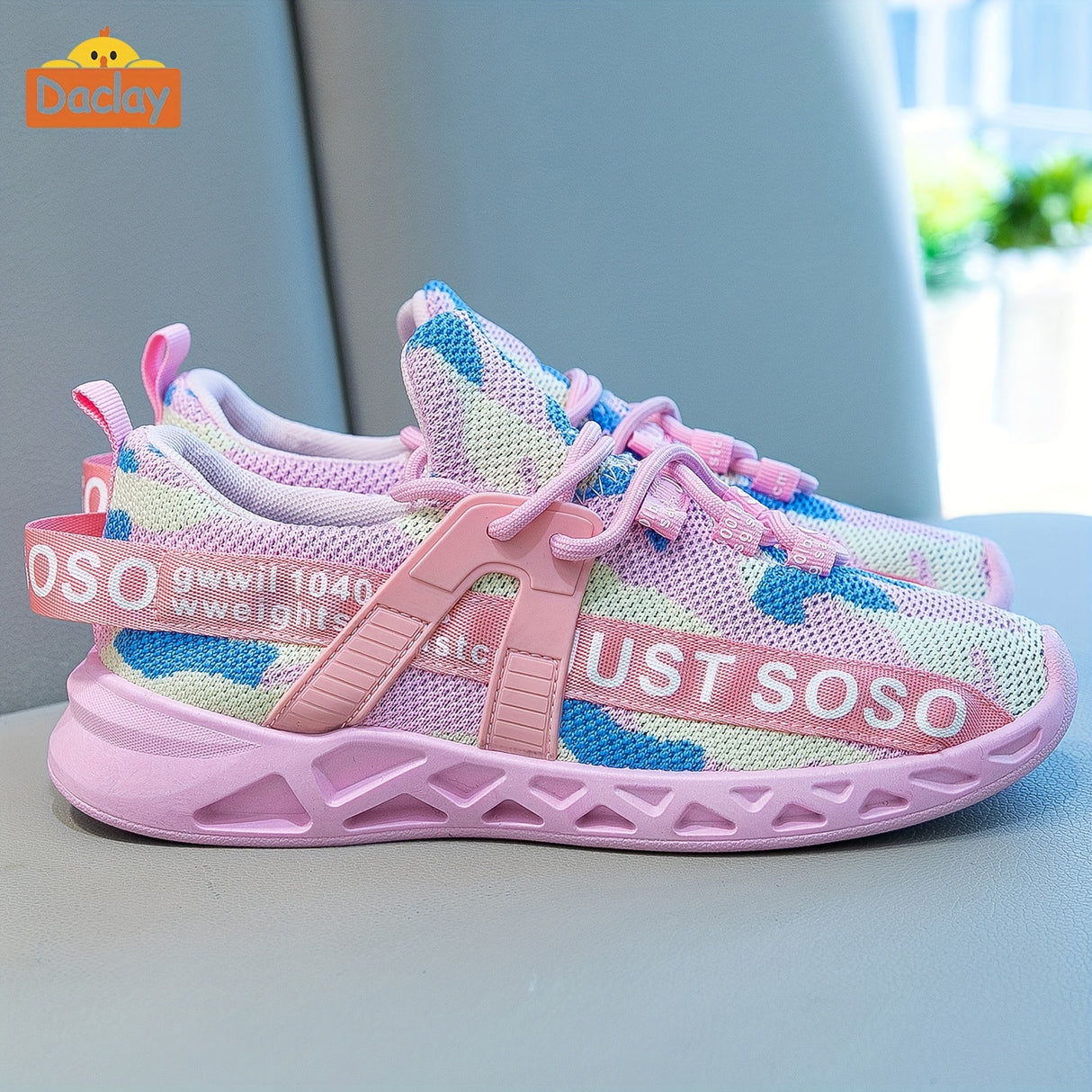 Daclay kids running shoes sports breathable girls and boys tennis shoes kids shoes casual sports shoes
