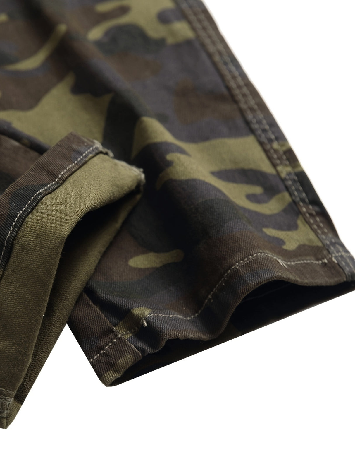 Men's Slim Fit Stretch Jeans Distressed Straight Leg Denim Pants, Fashion Biker Jeans Ripped Skinny Jeans for Men Camouflage Cargo Pants
