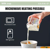 1pc Adorable Kawaii Glass Milk Carton Mug - 12 Oz Microwave Safe, Reusable, BPA-Free, Square-Shaped, Recyclable, Multipurpose Cup with Strawberry, Peach, Avocado, and Banana Print for Breakfast and Coffee