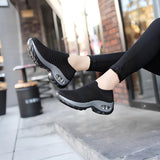 Lightweight Mesh Air Cushion Sole Chunky Sneakers - Women's Low Top Running Shoes Footwear