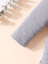 3pcs Baby Boy Long-sleeved Romper + Trousers + Hat, Casual Cotton Set