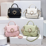 Chic Faux Leather Crossbody Bag Suits For Teens