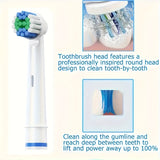 4-Head Electric Toothbrush Kit - Gentle Soft Bristles for Effective Plaque Removal, Advanced Oral Care for Adults, Unisex Design for Home and Travel Use, Perfect Fathers Day Gift Idea