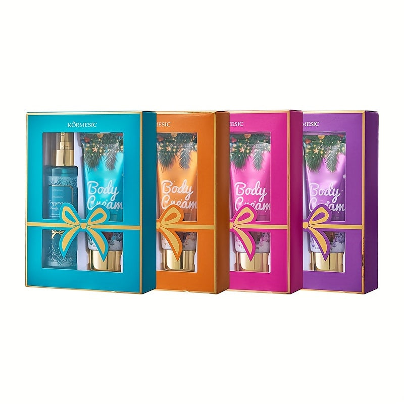 2pcs/set, 100g Fragrance Body Lotion And 4.06oz Body Mist Set, Gift For Women, Deeply Moisturizing And Nourishing Body Skin With Plant Squalane