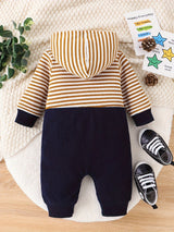 Baby Boy Clothes Newborn Outfits Infant Fall Winter Long Sleeve Cartoon Romper Bodysuit+ Pocket Pants Set 0 Months-18 Months, for Outdoor