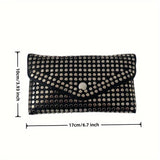Mini Rivet Belt Bag - Edgy Punk Rock Inspired Design, Compact Waist Pouch Phone Holder, Adjustable Strap for Customized Fit - Elevate Your Style with This Fashionable Accessory for Outfit Enhancement