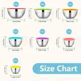 Mixing Bowls With Airtight Lids Set, 26PCS Stainless Steel Bowls With Grater Attachments, Non-Slip Bottoms & Kitchen Gadgets Set