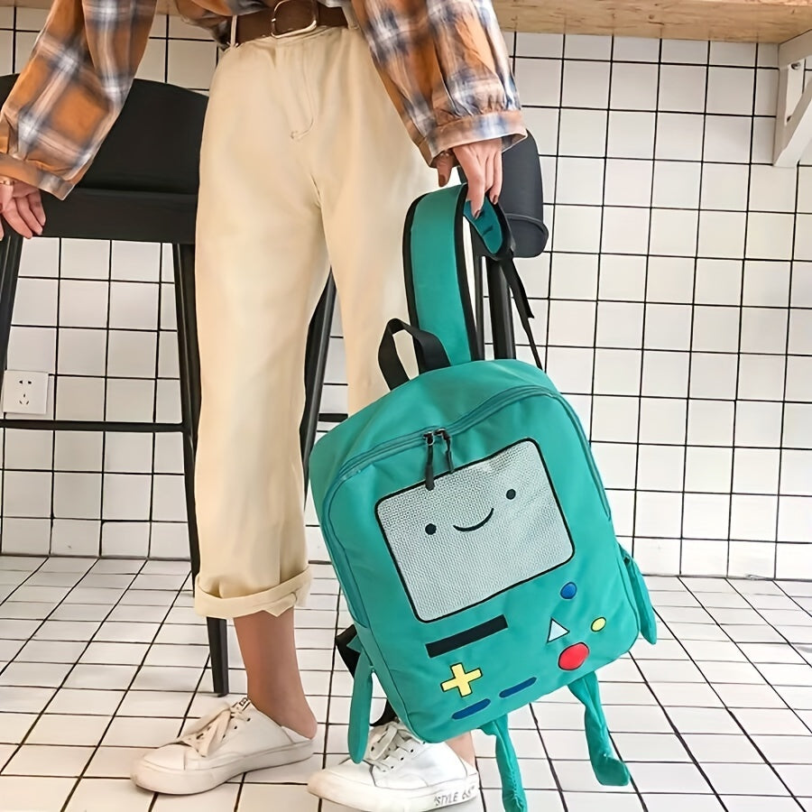 Cartoon Game Console Backpack, Funny Three-dimensional School Bag, Kawaii Nylon Travel Bookbag