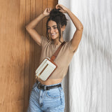 [Synthetic Leather Fanny Pack] 1pc Synthetic Leather Women's Casual Fanny Pack - Adjustable Strap Crossbody Belt Bag with Zipper Closure and Lining, Solid Color Waist Bag