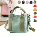 Elegant Canvas Tote Bag: Secure Zipper, Spacious & Lightweight - Perfect for Everyday Use & Comfort