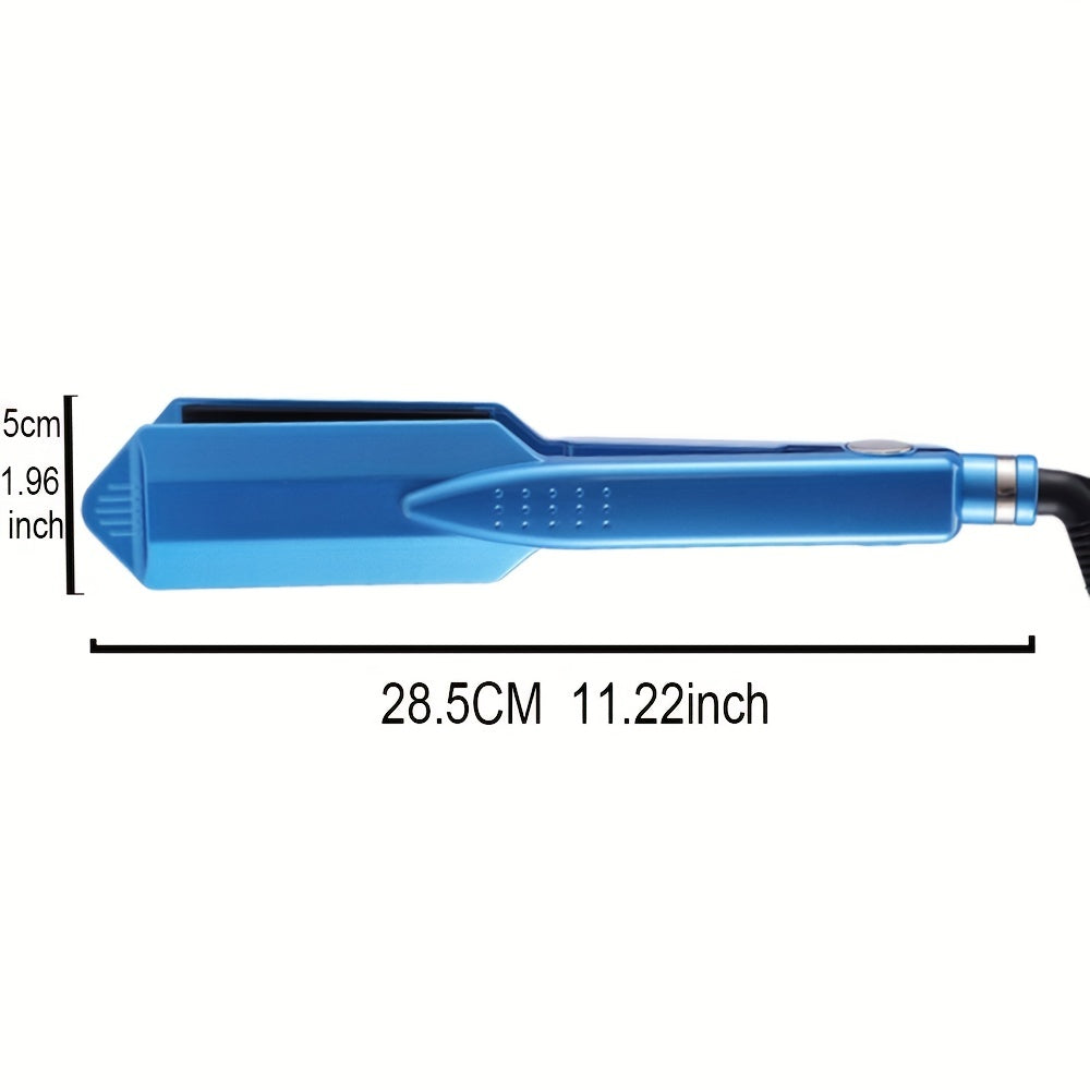 Titanium Professional Hair Straightener - High Temperature 470F Fast Heating with Wide Ceramic Plates for Salon-Quality Styling - Durable, Long-Lasting, and Easy to Use