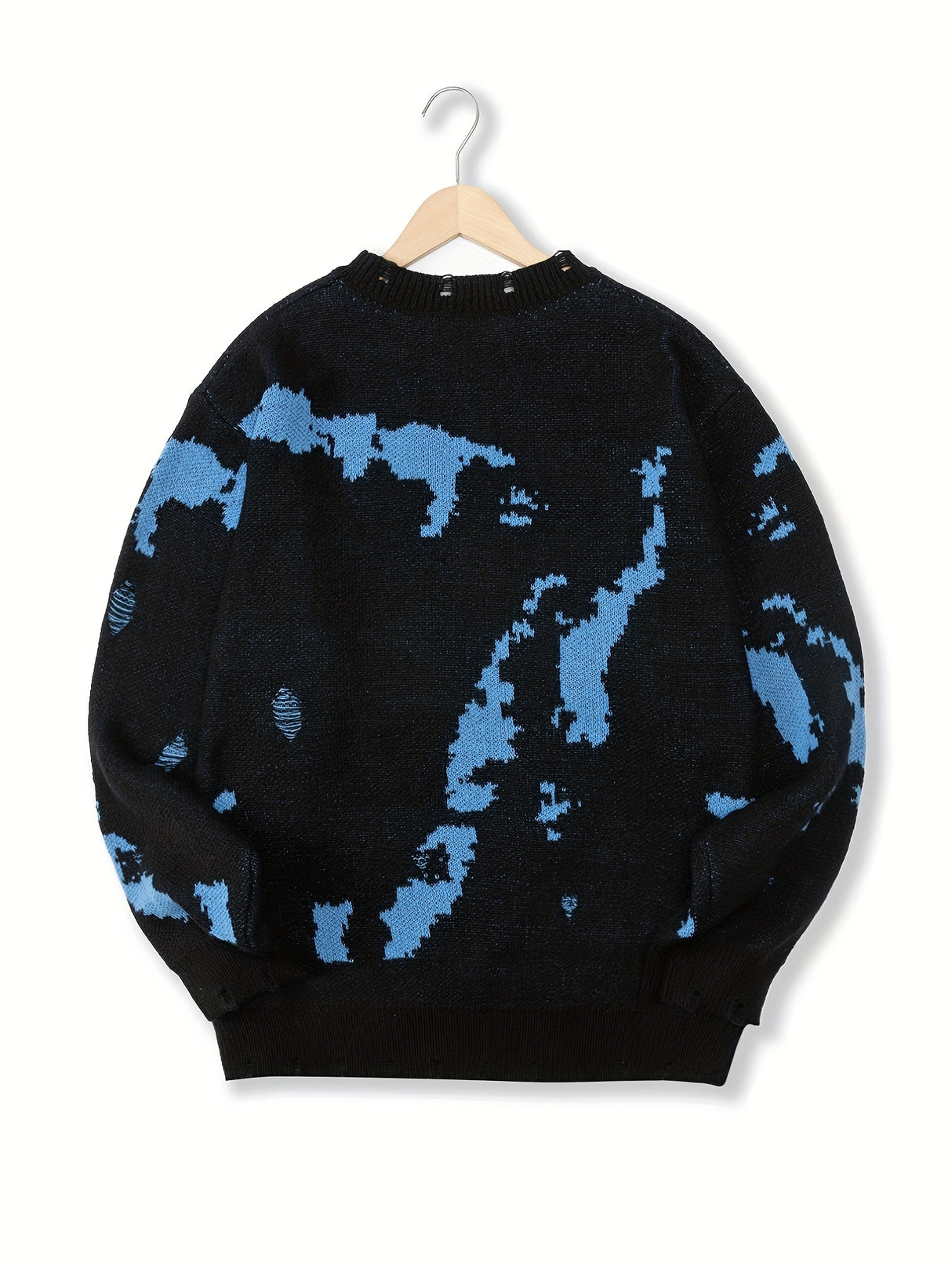 All Match Knitted Sweater, Men's Casual Warm Slightly Stretch Crew Neck Pullover Sweater For Men Fall Winter