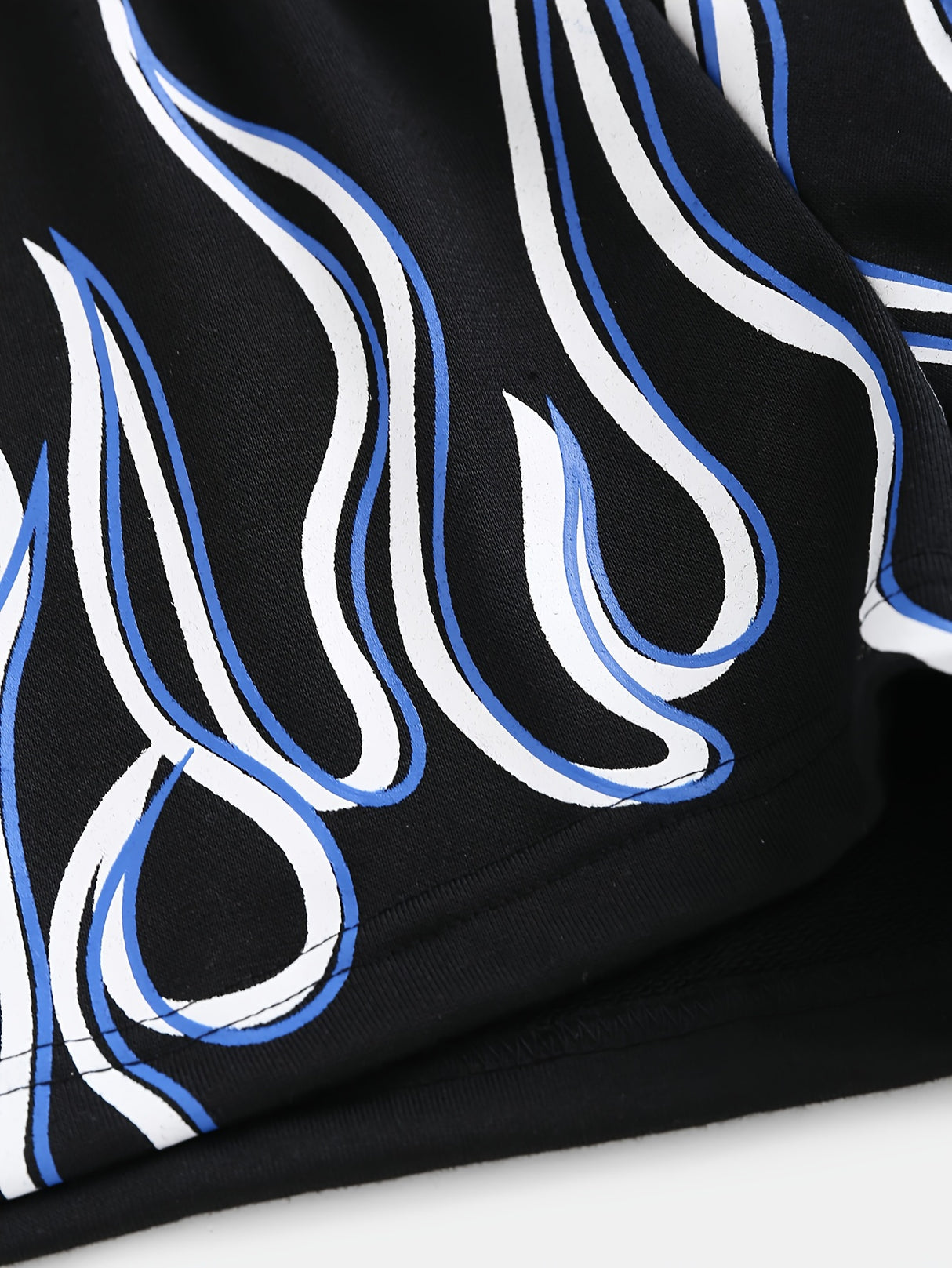 Flame-Inspired Y2K Drawstring Shorts for Women - Season-Versatile with Pockets, Medium Stretch & Easy-Care