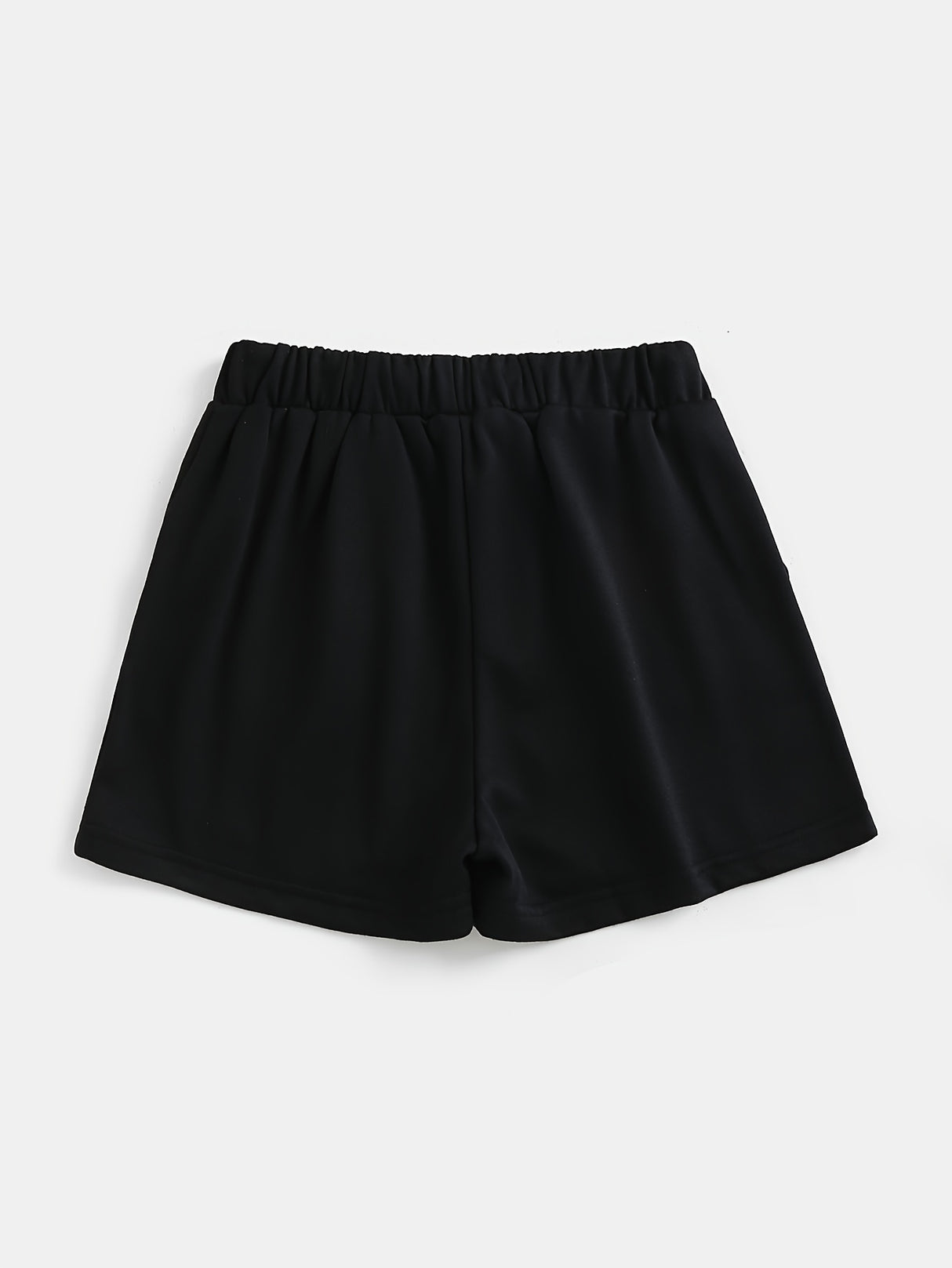 Flame-Inspired Y2K Drawstring Shorts for Women - Season-Versatile with Pockets, Medium Stretch & Easy-Care