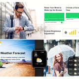 1.85" OLED Full-Touch Alloy Case Smart Watches For Man And Woman 110+ Sport Modes Fitness Watch With Sleep Monitor, Pedometer, Message/call Wireless Devices Wearable Tracker For IOS Android