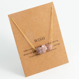 Irregular Crystal Stone Necklace Exquisite Colorful Pendant Neck Jewelry Lucky Protection Jewelry Gift