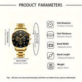 A Set Of 3 Stylish Stainless Steel Quartz Watches For Men, Perfect For Business, Leisure, And Sports. Comes With A Calendar Feature. Ideal As A Gift For Men.