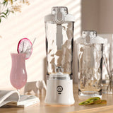 1pc, Portable Electric Juicer Cup Personal Blender-for Shakes & Smoothies Multi-Functional Personal Blender With Ice Crushing Ability, 20.29oz Capacity, USB Rechargeable, Kitchen Accessories Juicer Accessories Back To School