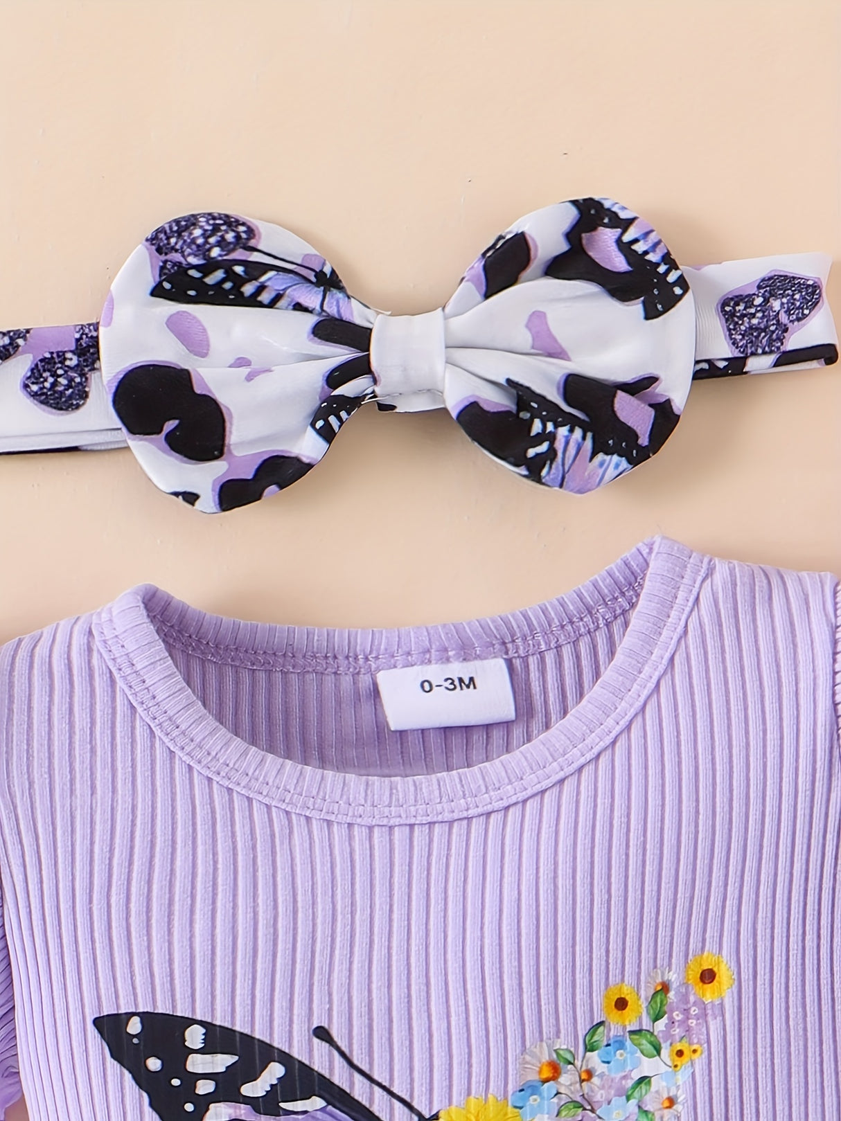 Baby Girl Clothes Newborn Short Sleeve Ruffle Romper Short Jeans Pants Leporad Infant Outfits 3pcs