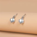 [Vintage Moonstone Earrings] Moonstone Vintage Earrings
