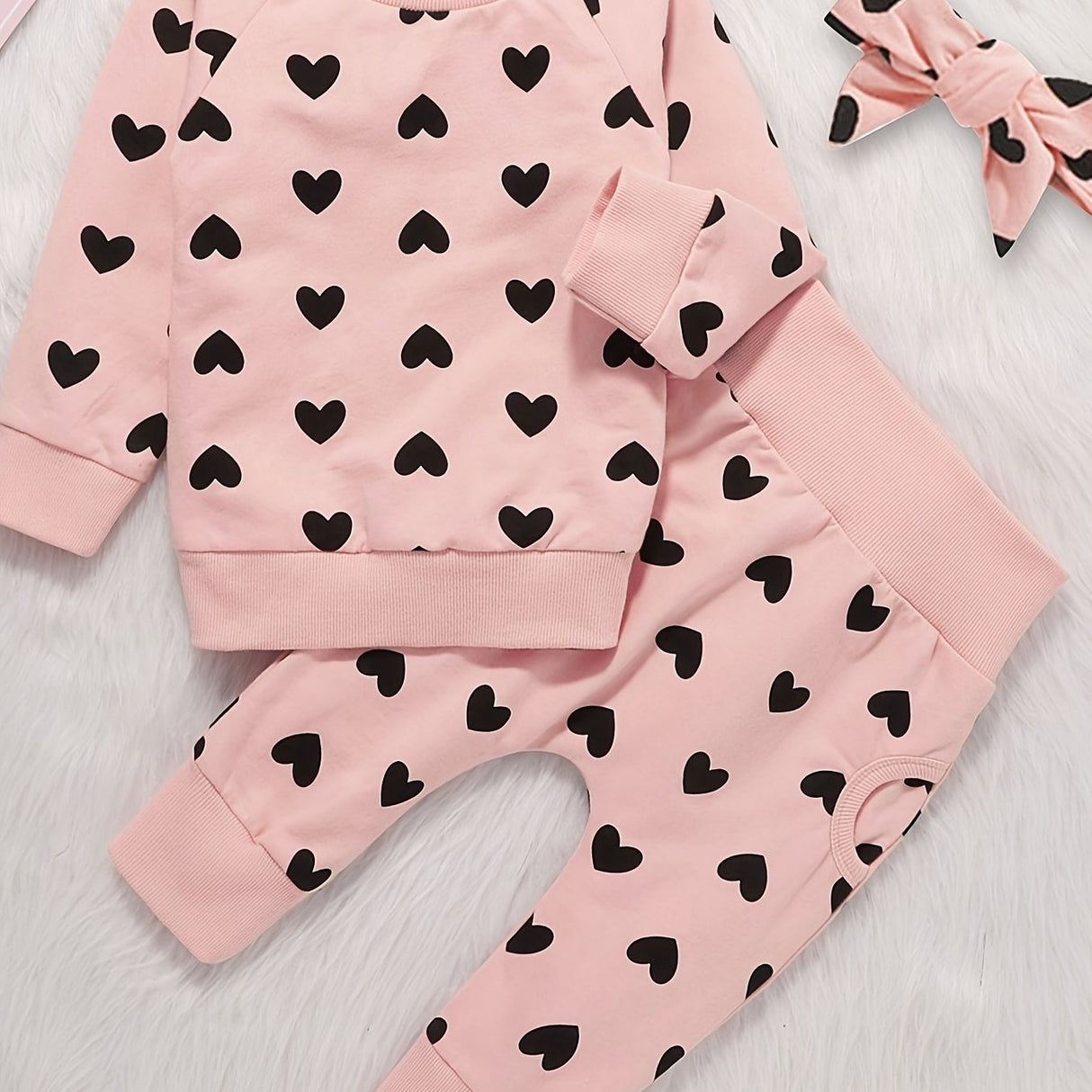 Baby Girl Clothes 2pcs Long Sleeved Sweatshirt & Sweatpants Cute Toddler Infant Outfits Tops And Pants Set