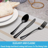 [30pcs Silverware Set Durable] 30pcs silverware set for 6 people, high-end stainless steel tableware set, mirror polished, durable household kitchen tableware set, including fork, knife and spoon set, dishwasher safe cleaning