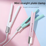 Mini 2 In 1 Hair Straightener Tourmaline Ceramic Straight Plate Clip Smart Constant Temperature Portable Curling Iron For Straightening And Slightly Curling Hair