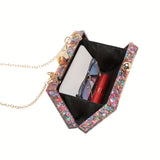 Mini Elegant Dinner Clutch Bag, Classic Acrylic Banquet Handbag, Women's Formal Purse For Wedding Party Prom