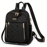 Quilted Convertible Backpack Purse, Anti-Theft Two-Way Daypack, Women's Travel & School Bag