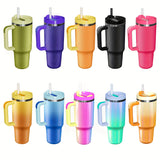 Vacuum Insulated 40 oz Stainless Steel Tumbler with Handle - BPA-Free, Shatterproof Travel Mug for Hot/Cold Drinks, Perfect Outdoor Gift