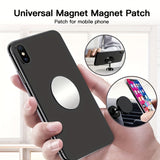 6pcs Universal Magnetic Metal Plates for Camping & Hiking - Strong Adhesive Iron Sheets for Mobile Phone Magnet Holder Mount with Easy Installation and Wide Compatibility