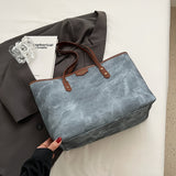 Large Capacity Tote Bag - Premium PU Leather, Spacious Shoulder Bag Design, Ample Space for Work, School Essentials - Stylish, Practical Choice for Women