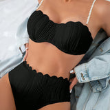 New Fashionable And Sexy Bikini Hot Spring Swimsuit For Women, European And American Beach Split Two-piece Swimsuit For Women
