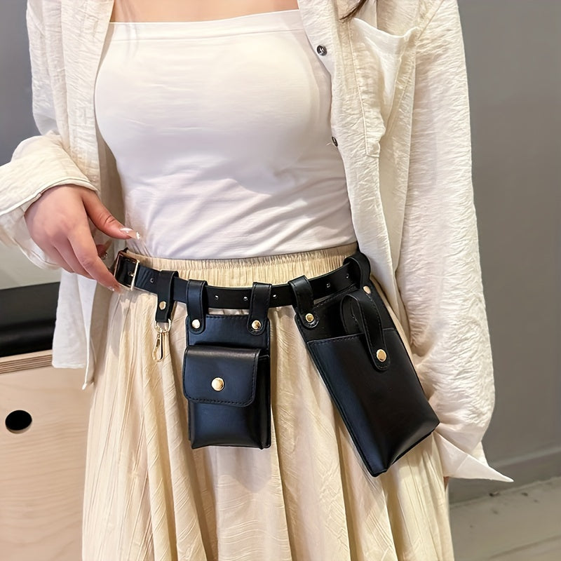 New Fashion Belt Bag, Women's Minimalist Waist Pouch, Mini Mobile Phone Bag, Casual Crossbody Bag