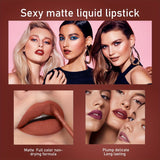 6 Pcs Matte Long-Lasting Wear - Liquid Lipstick Makeup Set - Non-Stick Cup Not Fade Waterproof Lip Gloss